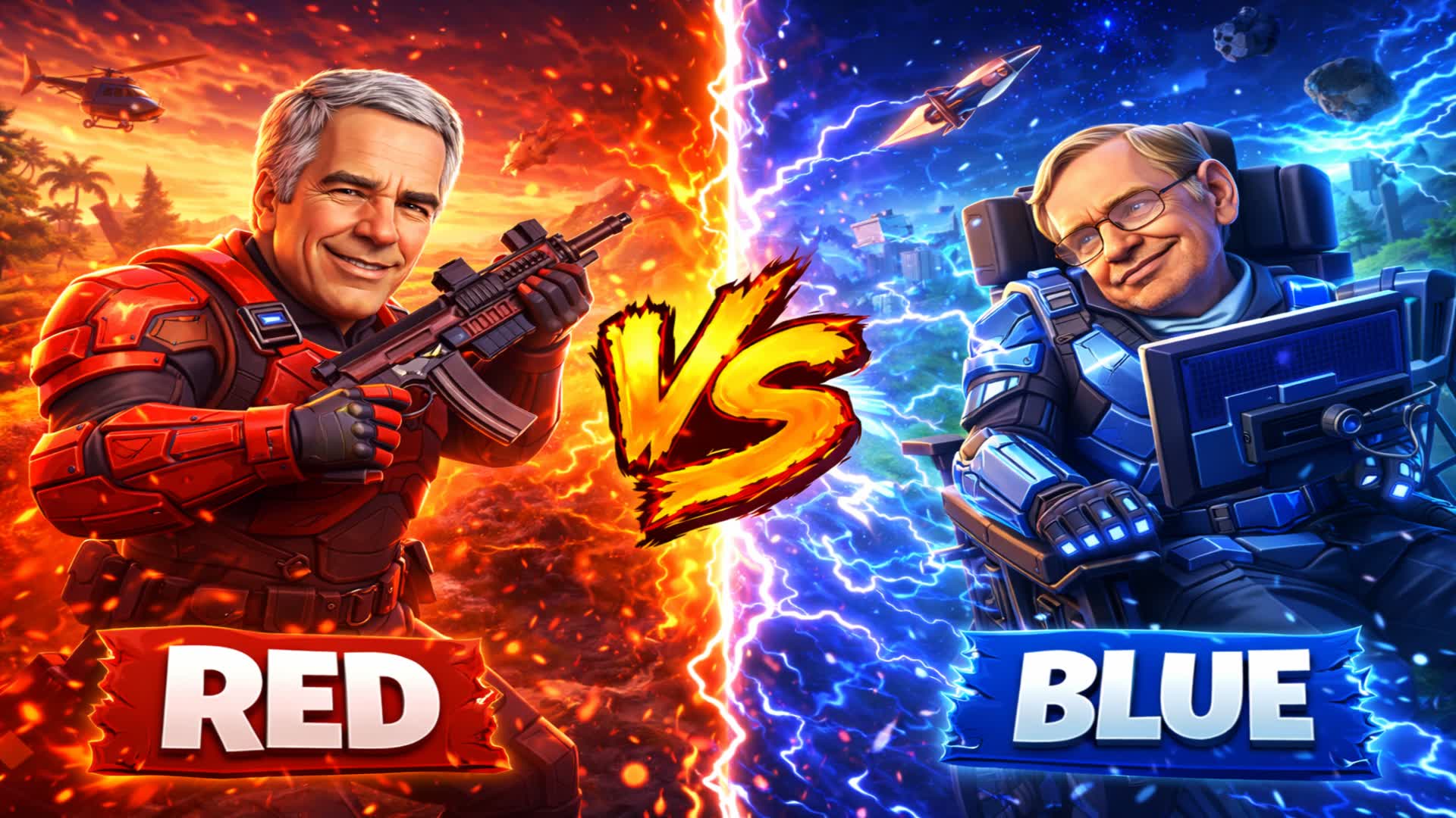 🔴🔵REDD VS BLUEE🔴🔵