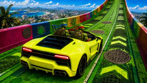 CAR GAME - MEGA RAMP - ALL WEAPONS