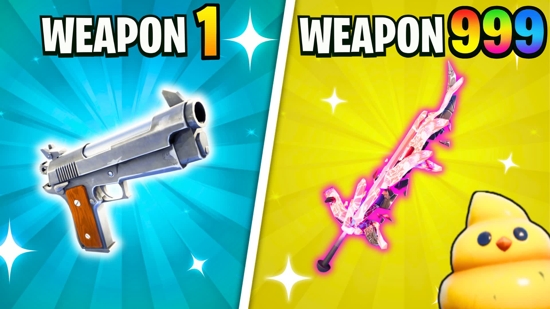 GUN GAME🔫ONE SHOT🎯YELLOW BIRD