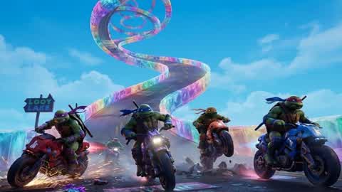 CAR DRIVE TMNT MEGA RAMP