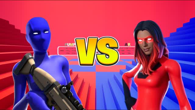 🔴 RED VS BLUE 🔵 1V1 BUILD FIGHTS 👽