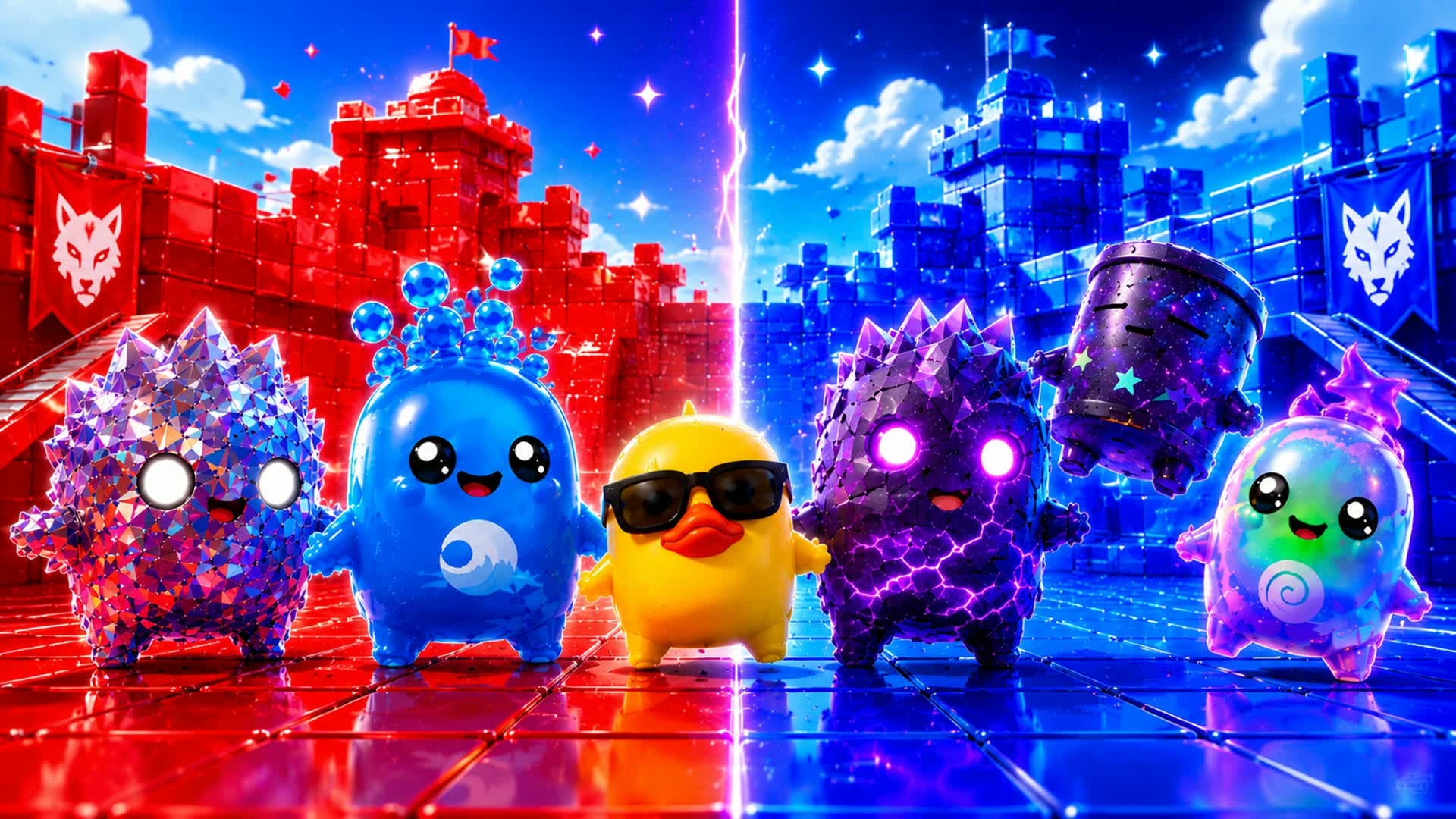 RED VS BLUE 🌈 PET 🐾PARADISE
