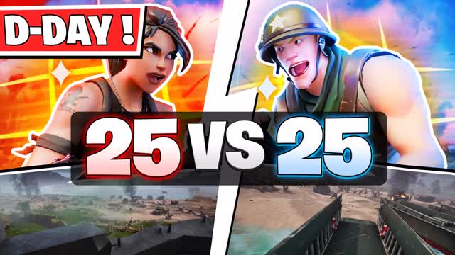 đŽ D-DAY BATTLEGROUND - 25 VS 25