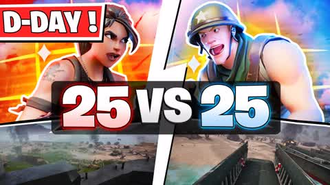 🔴 D-DAY BATTLEGROUND - 25 VS 25