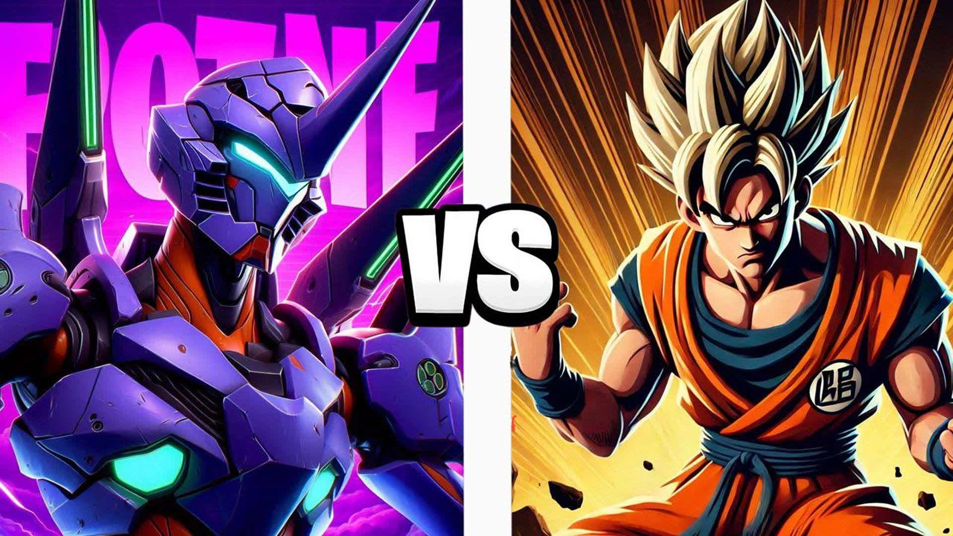 🔴EVA01 VS GOKU's🔵