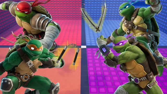 TMNT RED VS BLUE VS PURPLE VS ORANGE🐢