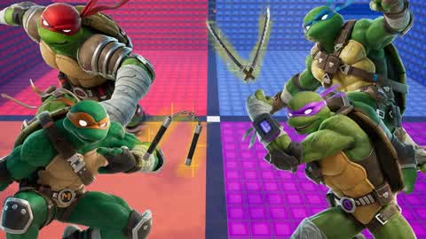 TMNT RED VS BLUE VS PURPLE VS ORANGE🐢