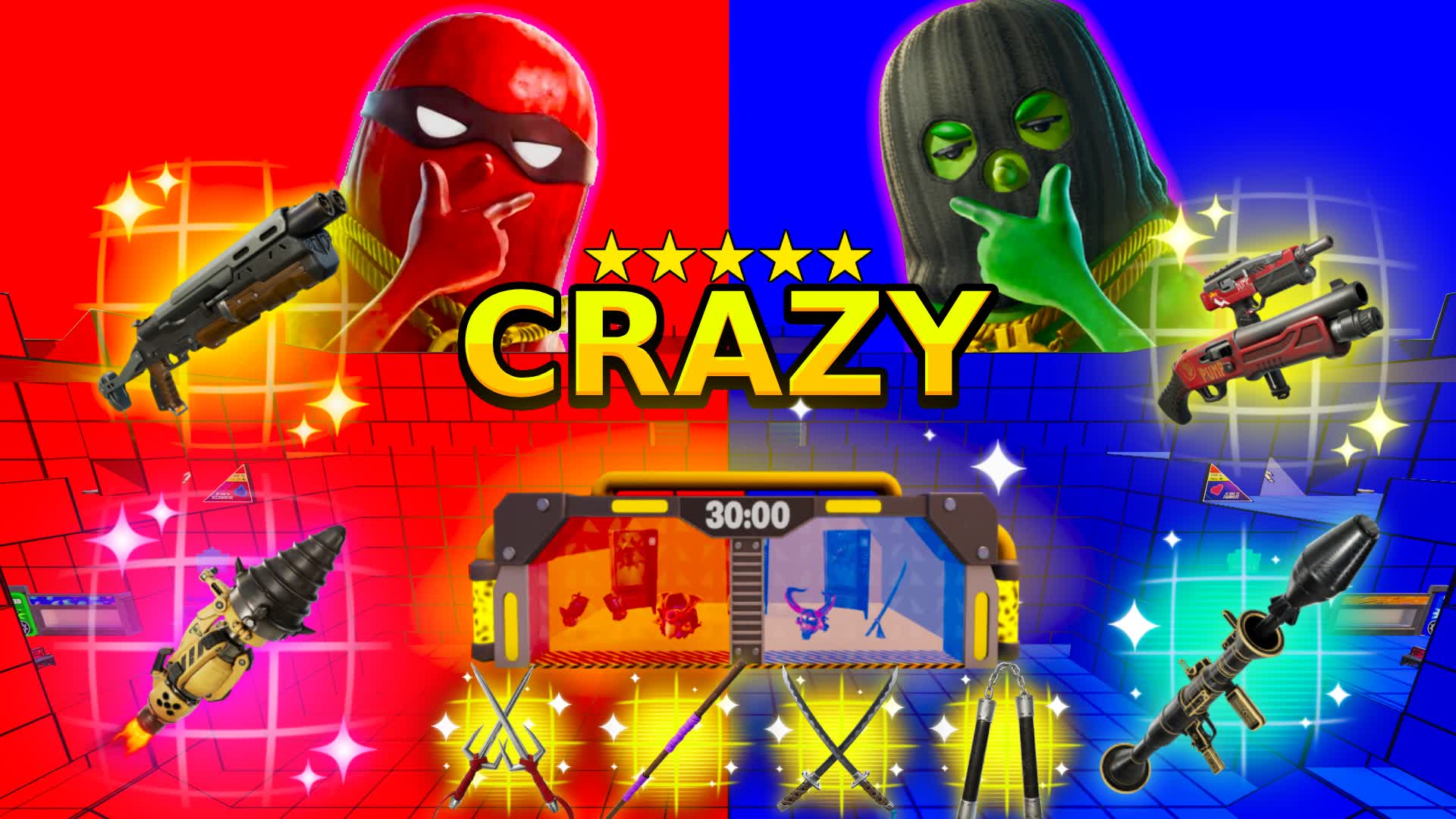 CRAZY💥TMNT RED VS BLUE 🔴🔵