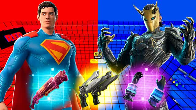 HEROES VS VILLAINS 𩾠RED VS BLUE đŽđ”