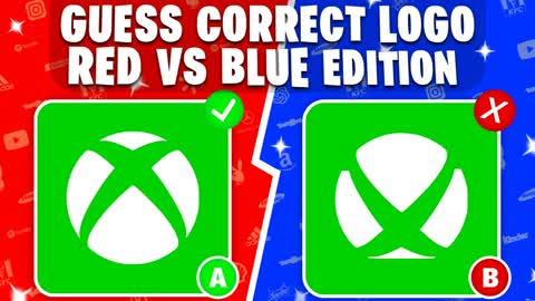 GUESS THE LOGO RED VS BLUE 🔴🔵 QUIZ
