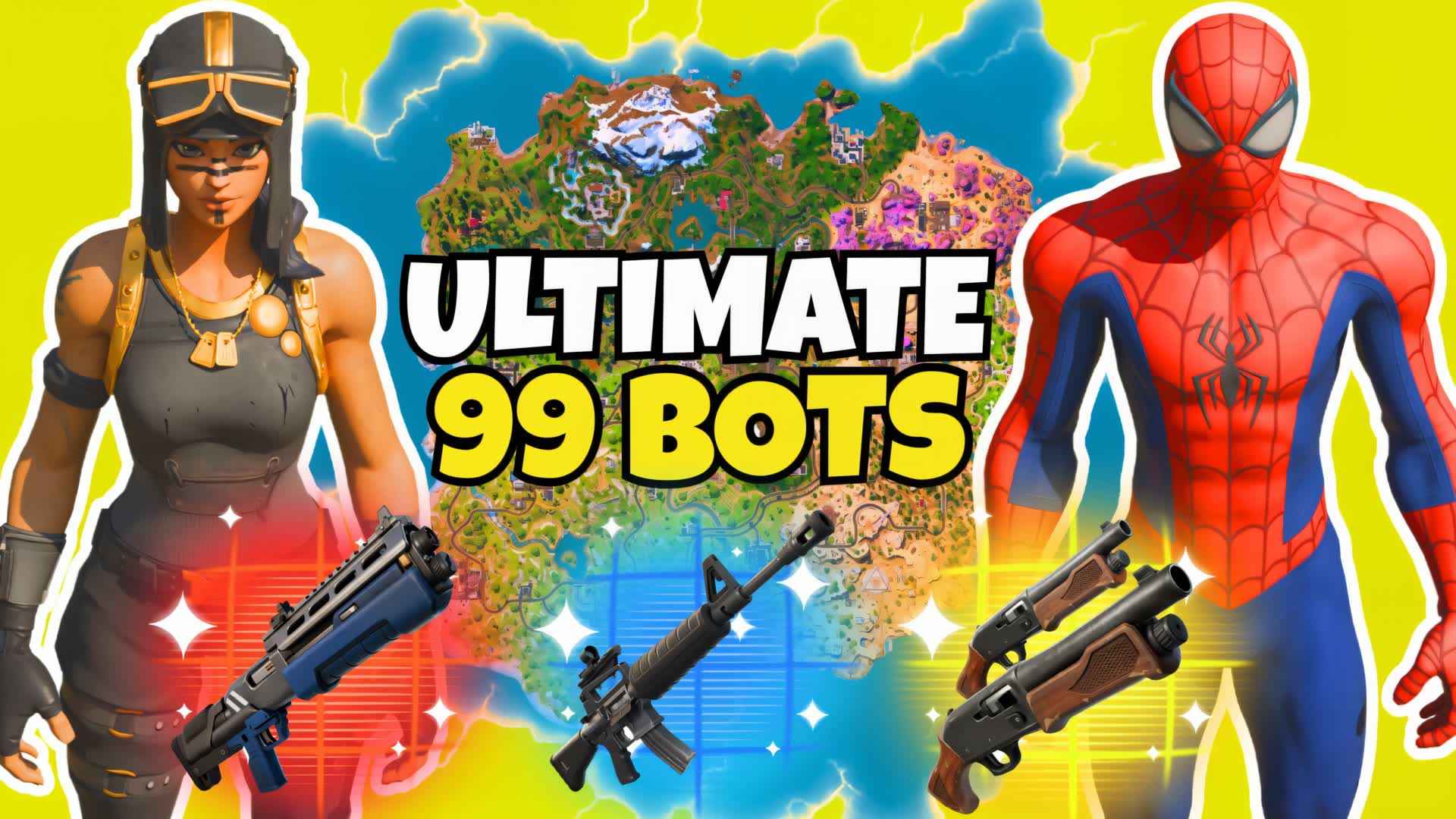 99 Bots ✨Survival [Zombies] 1v1v1