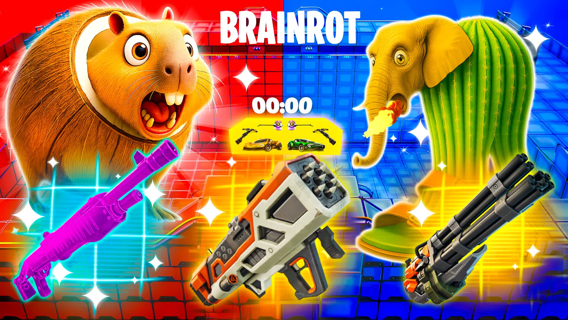 NEW WEAPONS - BRAINROT⭐️RED VS BLUE 🔴🔵