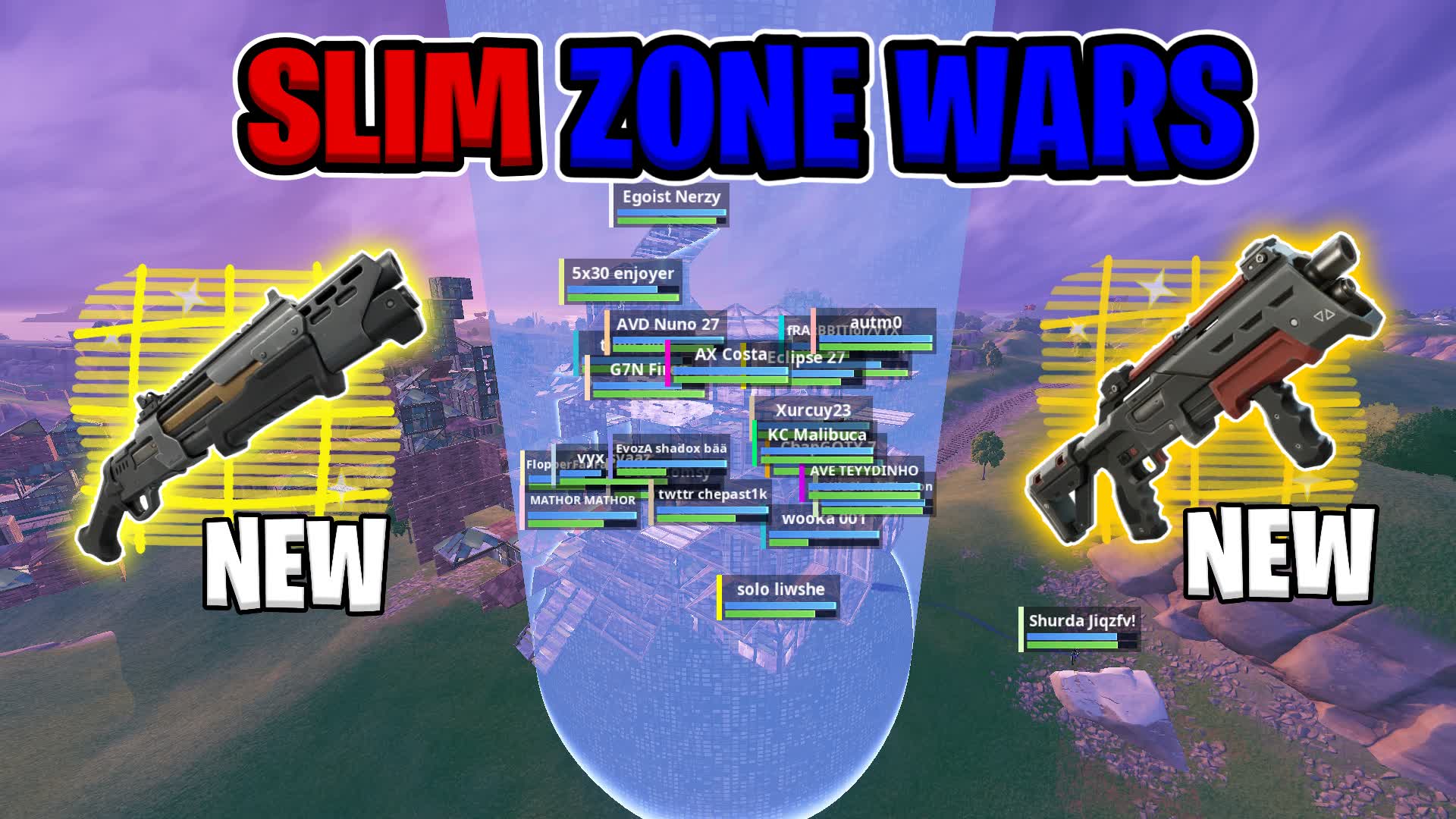Slim Zone Wars (SOLO) - سكرمز المعرقين