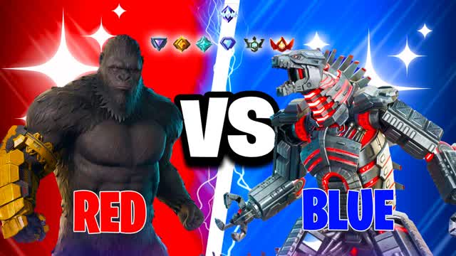 MONSTER RED VS BLUE 🔴🔵
