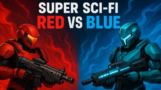 Super Sci-Fi Red vs Blue👽🤖🛸🟥🟦
