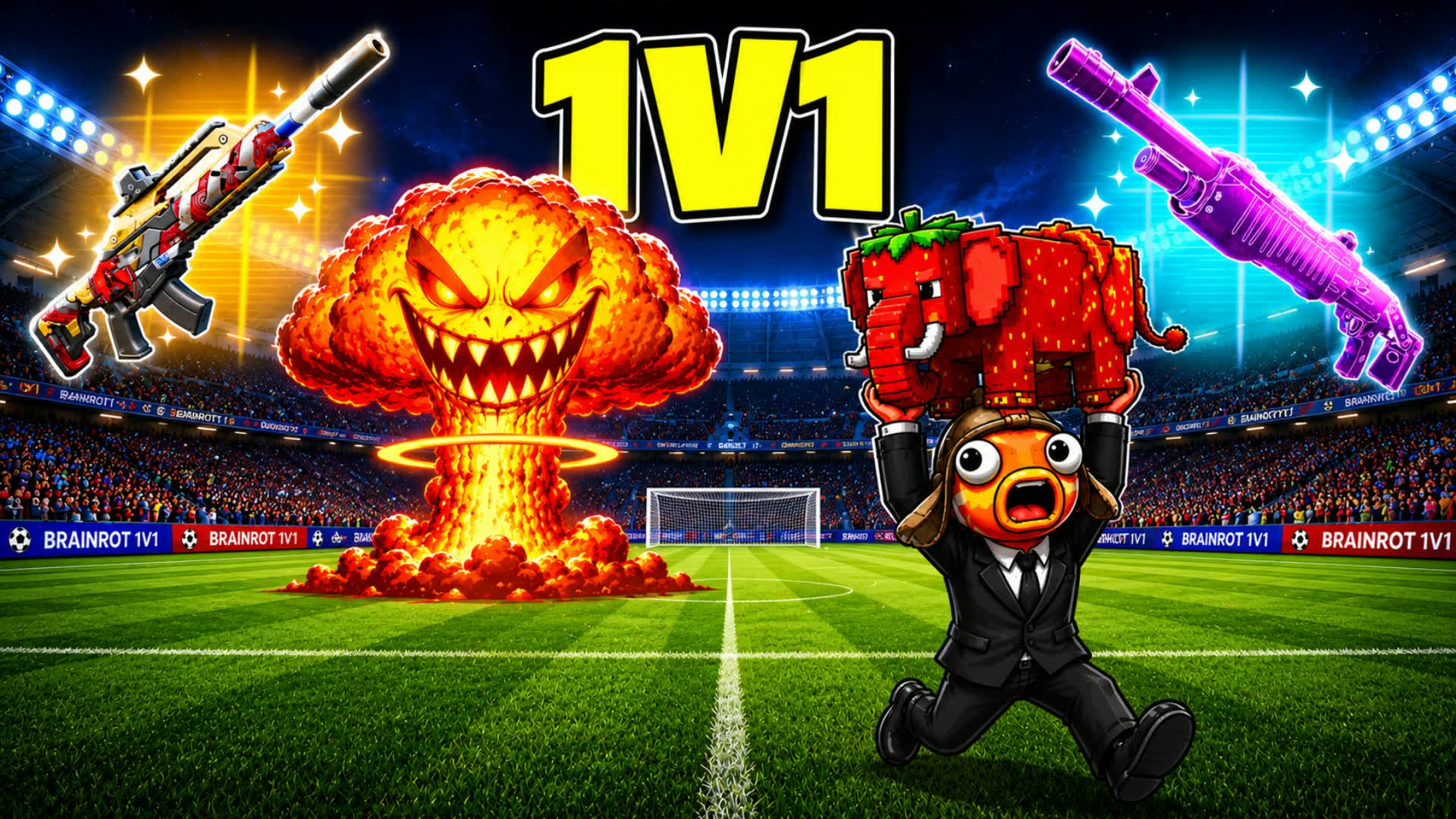 ブレインロット 1v1 フット FFA
