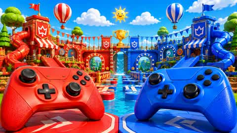 Red vs Blue ⚡ Mega Fun Heroes Rush