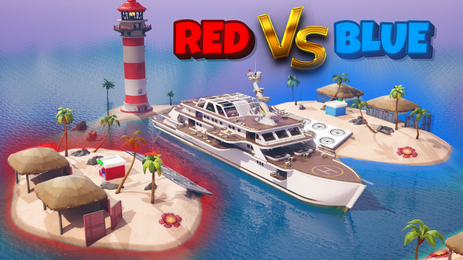 CRAZYY YACHT RED VS BLUE 🔴🔵