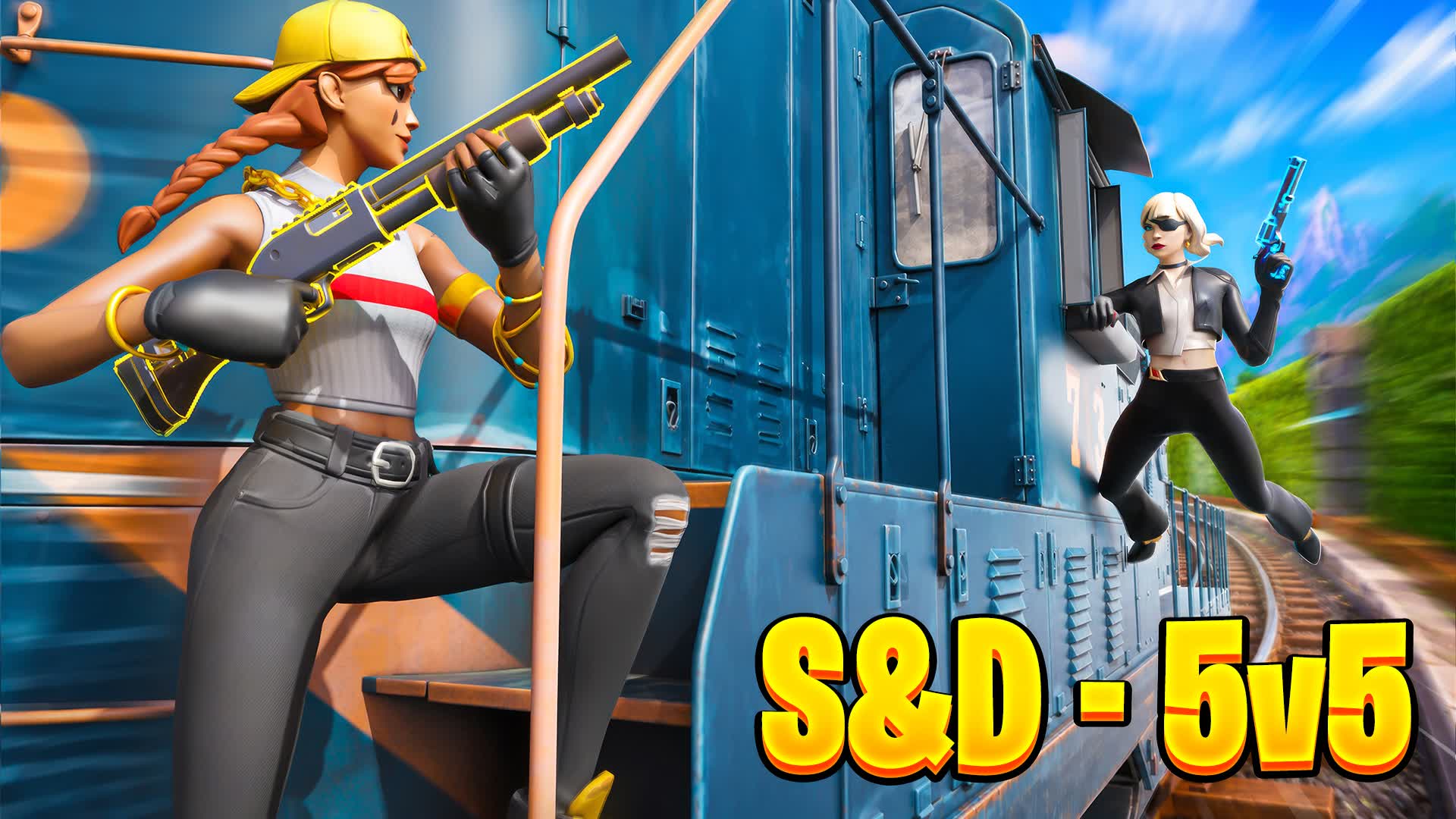 TRAIN WARS!! S&D ON A MOVING TRAIN 🚂🚂