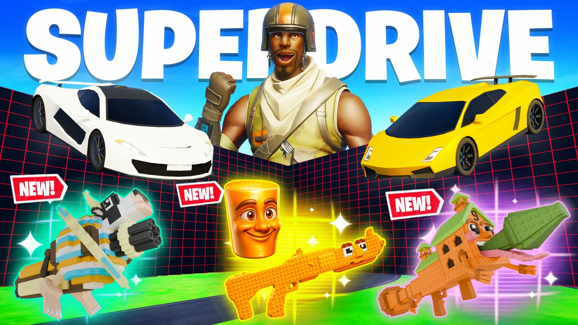 SUPER DRIVE 1V1 - ALL GUNS & VEHICLES