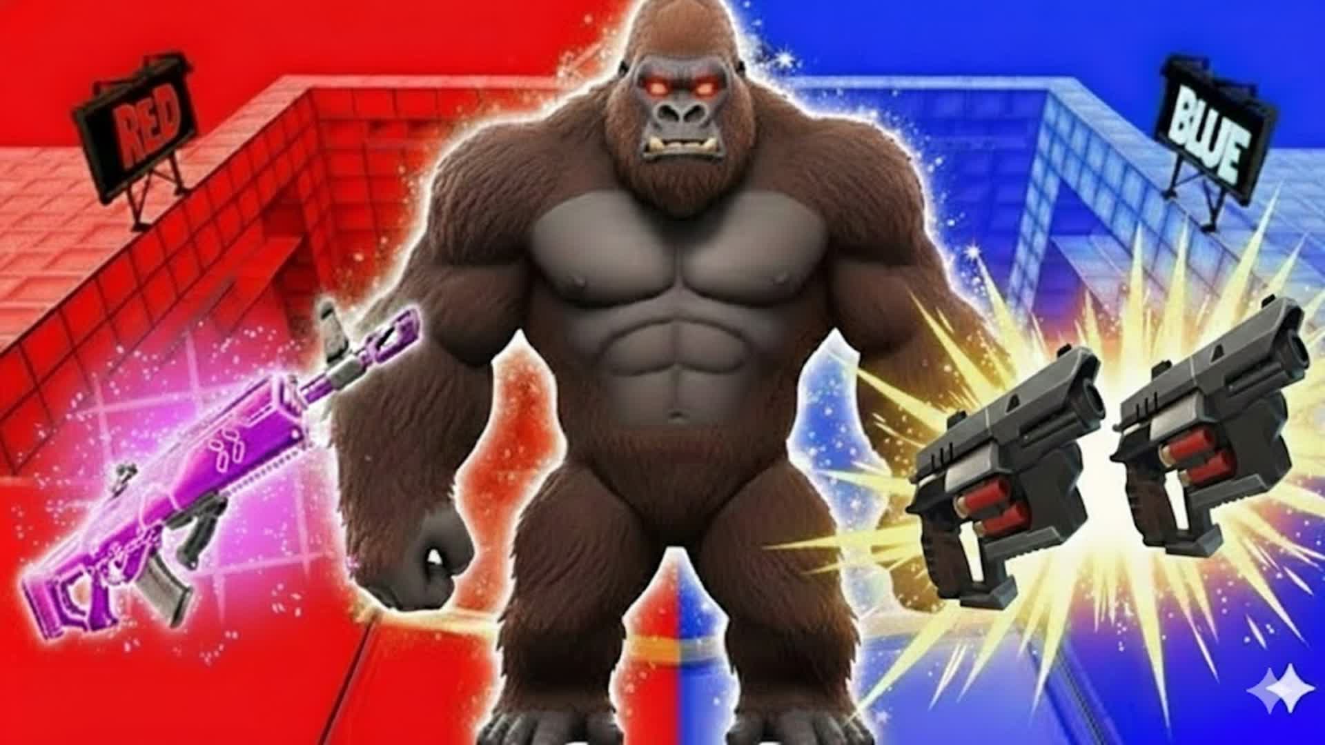 SUPER GORILLA RED VS BLUE