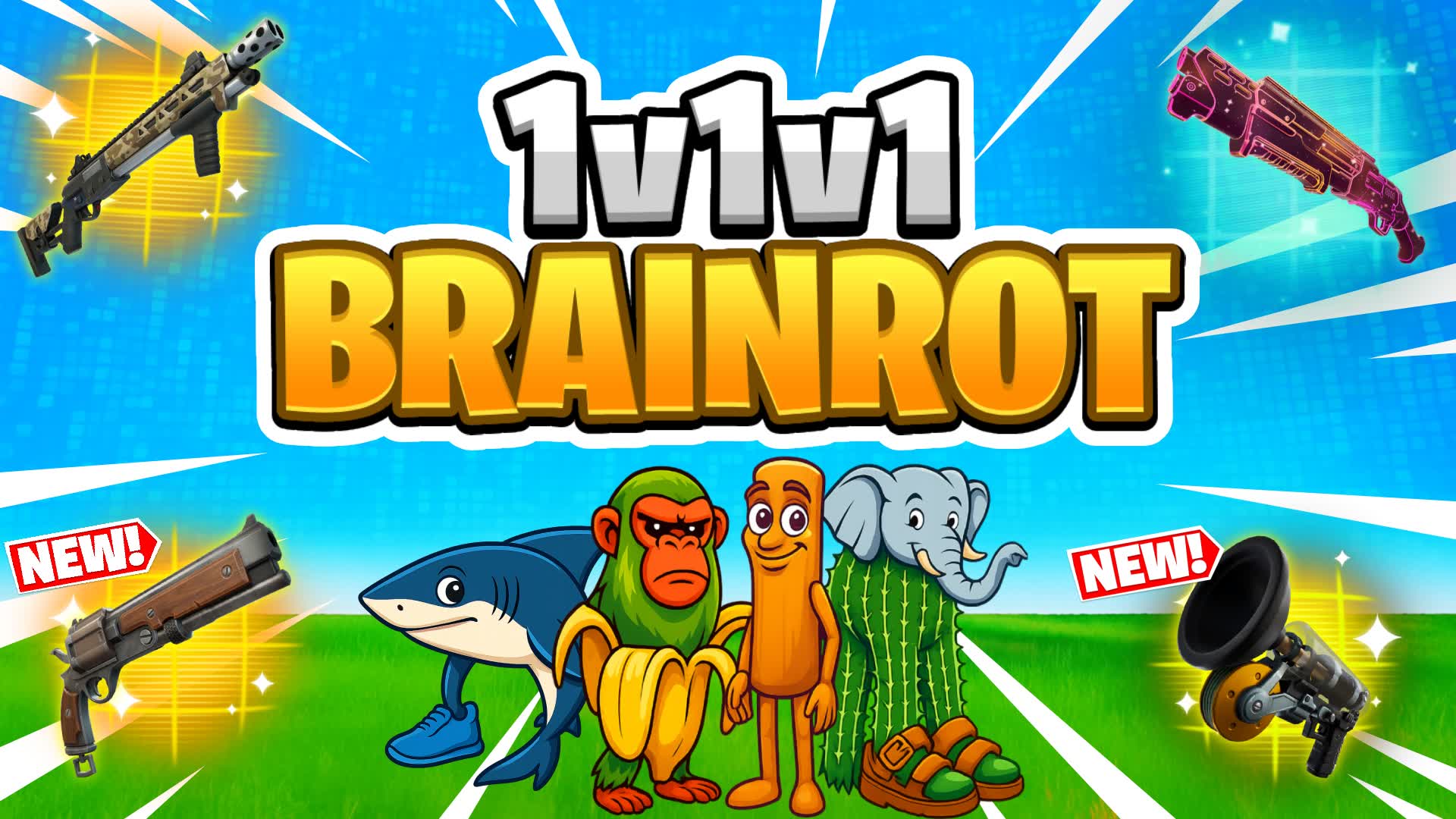 🧠1V1V1 BRAINROT RELOAD REALISTICS FFA⭐