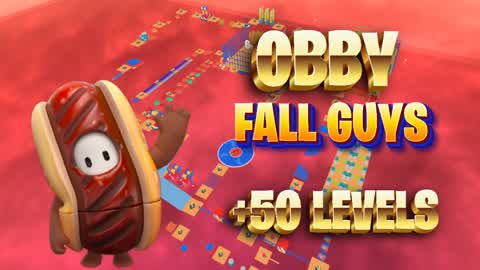FALL GUYS OBBY - +50 LEVELS - EASY