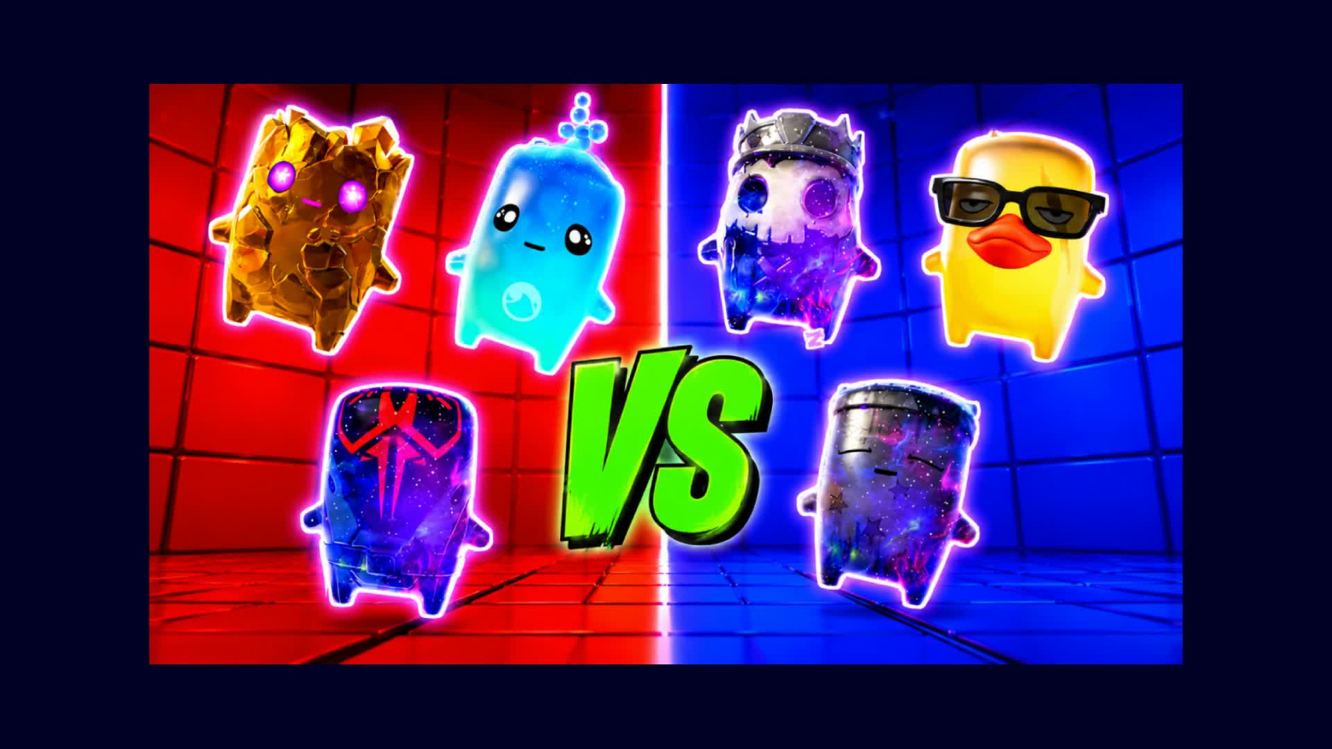 BLUE VS RED IRON VECTOR 🔵🔴