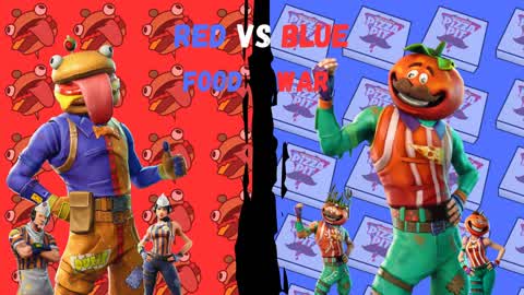 🎯 Red vs Blue: Food War Edition 🍔🍕