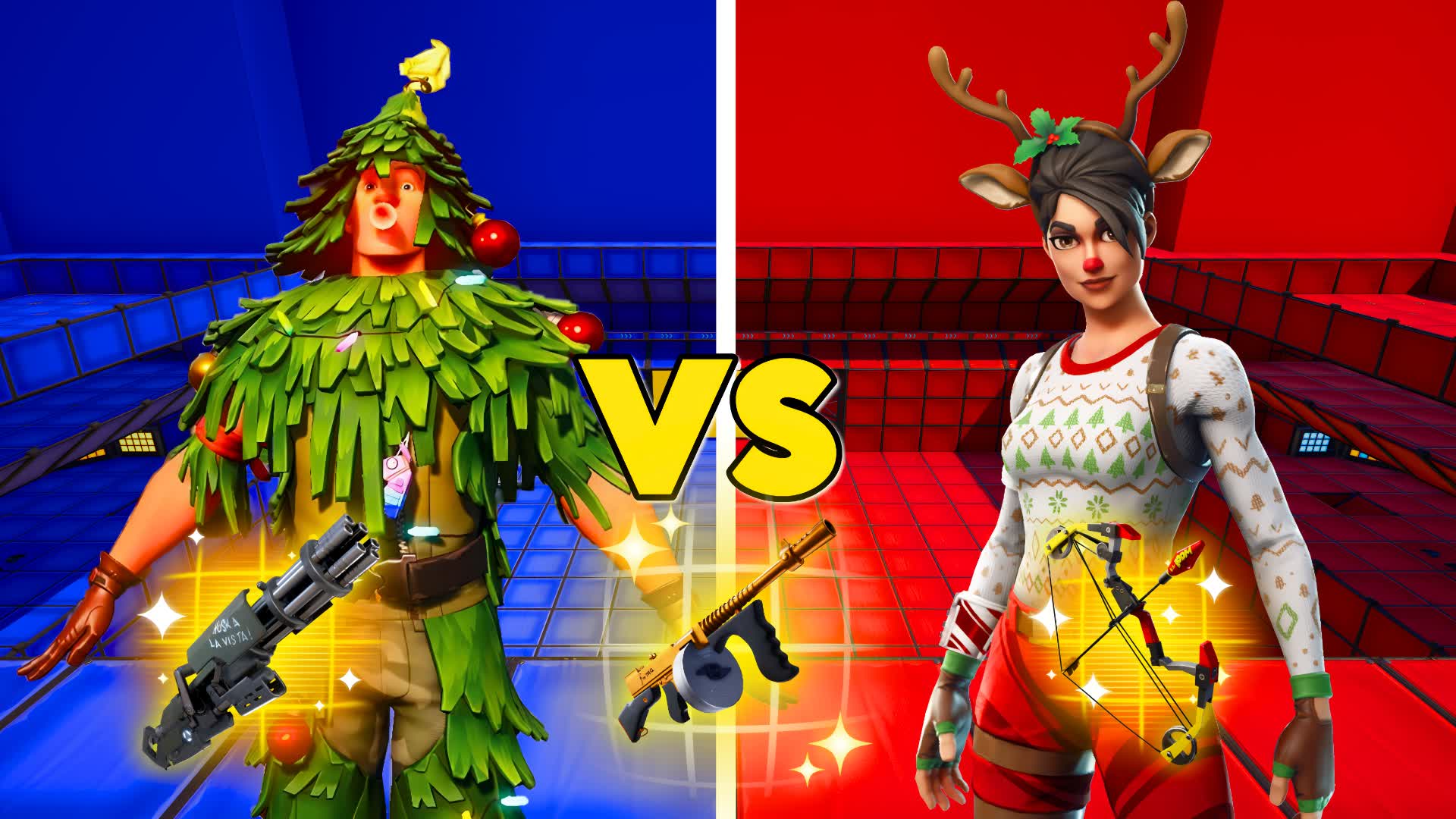 CHRISTMAS ❄️ RED VS BLUE🔴🔵