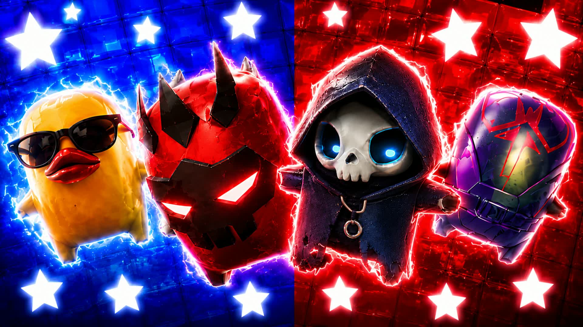 JUST IT RED VS BLUE 🔴🔵 — Fortnite Creative Insel