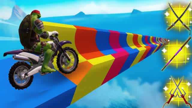 🐢TMNT 🚗MEGA RAMP CARS GAMES