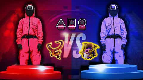 ❌OCTO GAME RED VS BLUE🔴🔵❌