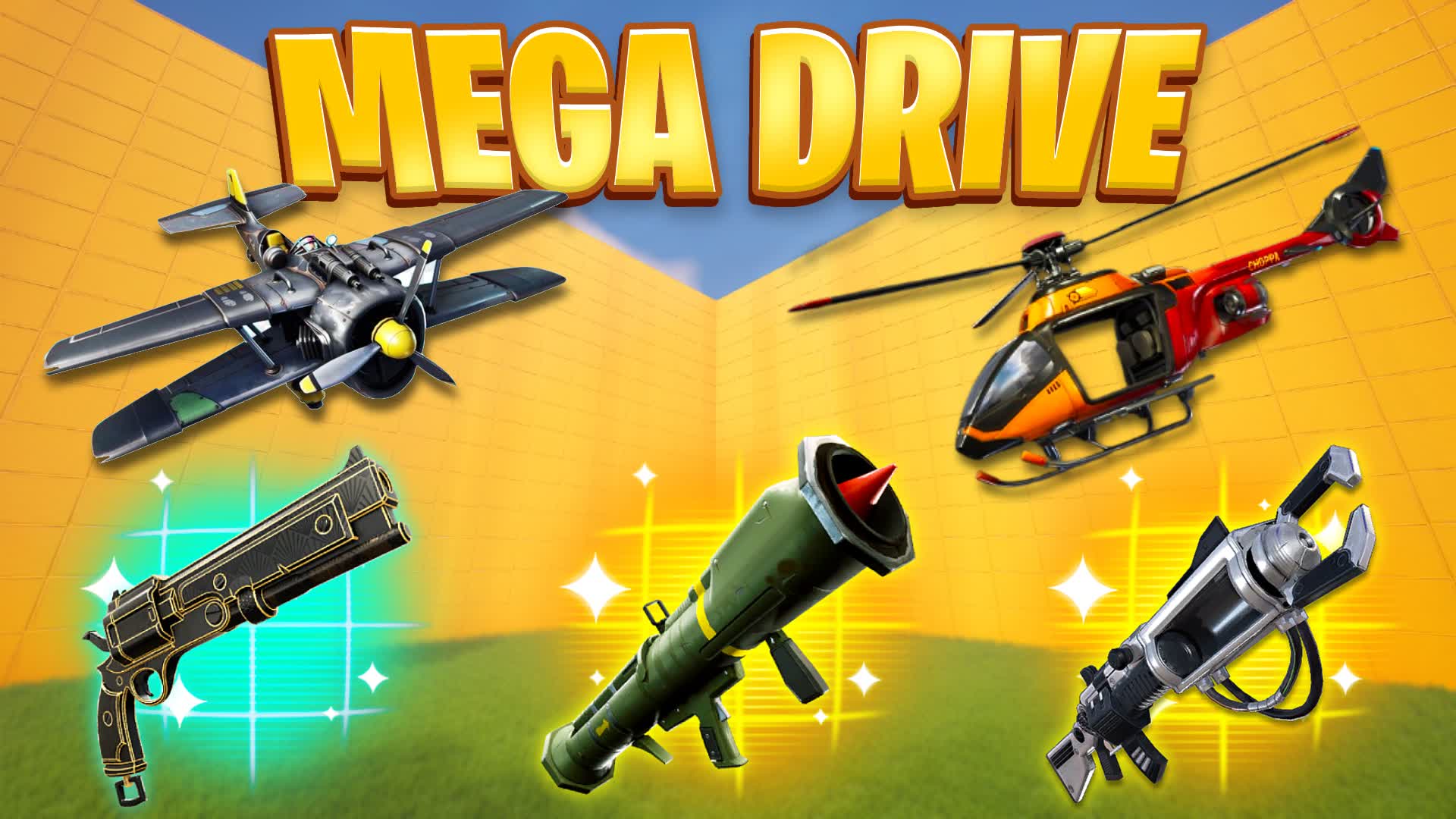 MEGA DRIVE 1V1 - ALL GUNS & VEHICLES