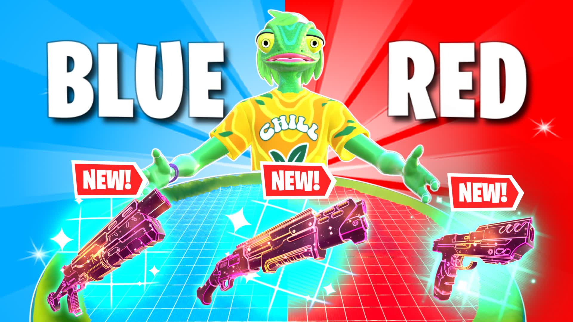 RED VS BLUE ISLAND ALL GUNS