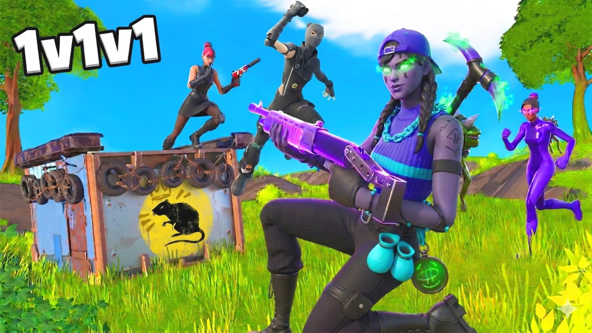 Rapid AURA 1V1V1 Zero Build BATTLE