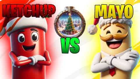WINTER KETCHUP VS MAYO 🔴🎄