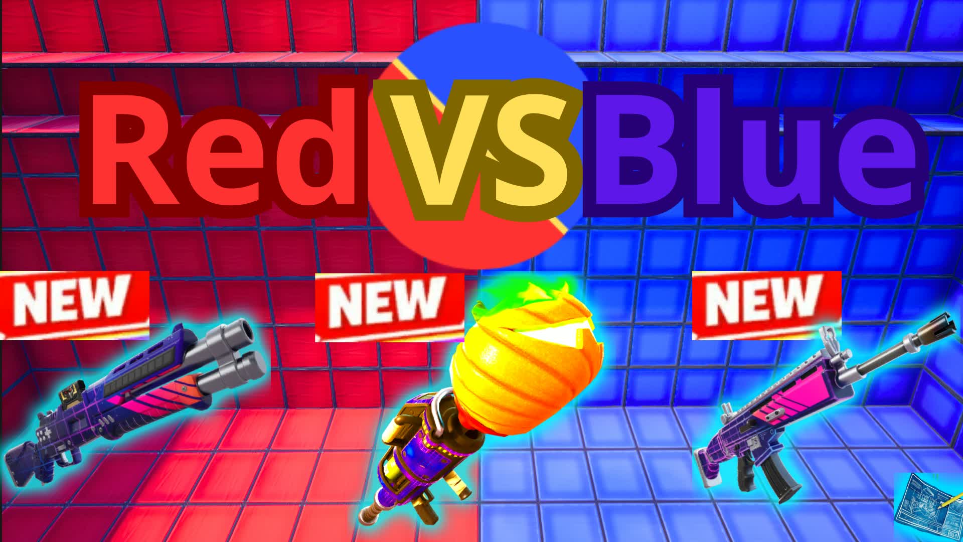 The red vs blue - Fortnite island 7420-0478-7633 by vice_0010