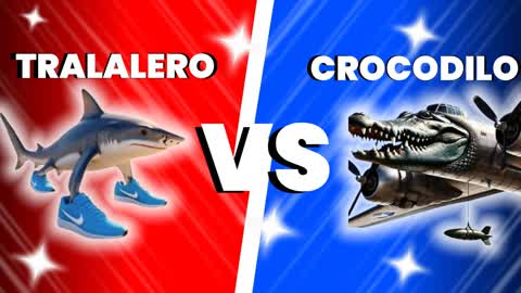 Tralalero VS Crocodilo (NEW RED VS BLUE)