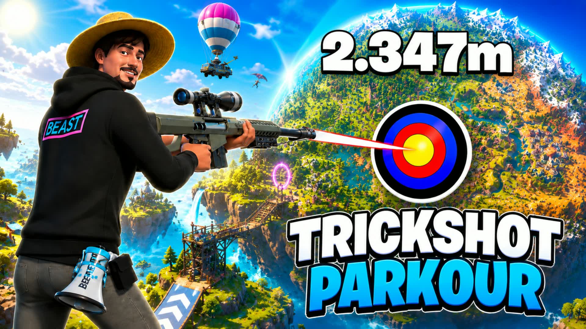 🎯 SUPER TRICK SHOT PARKOUR 125+ 🎯
