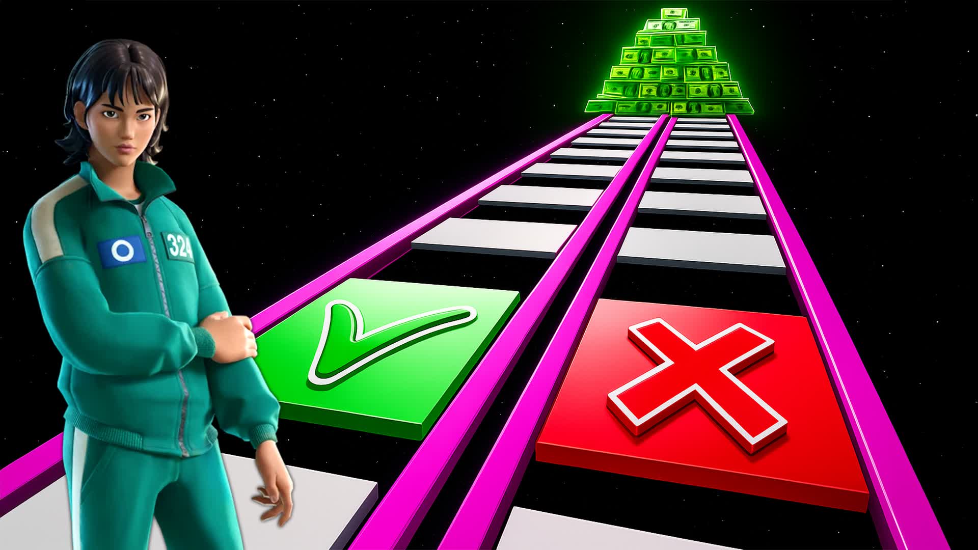 Impossible Glass Bridge! SQUID GAME