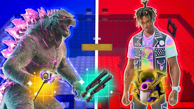 JUICE WRLD VS GODZILLA 🔴🔵 HEROES FFA