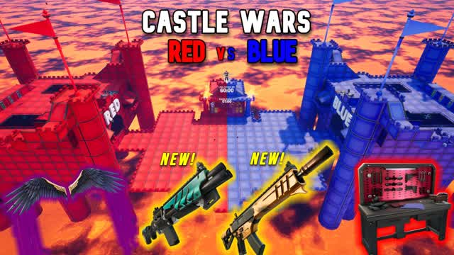 CASTLE WARS RED VS BLUE🔴🔵