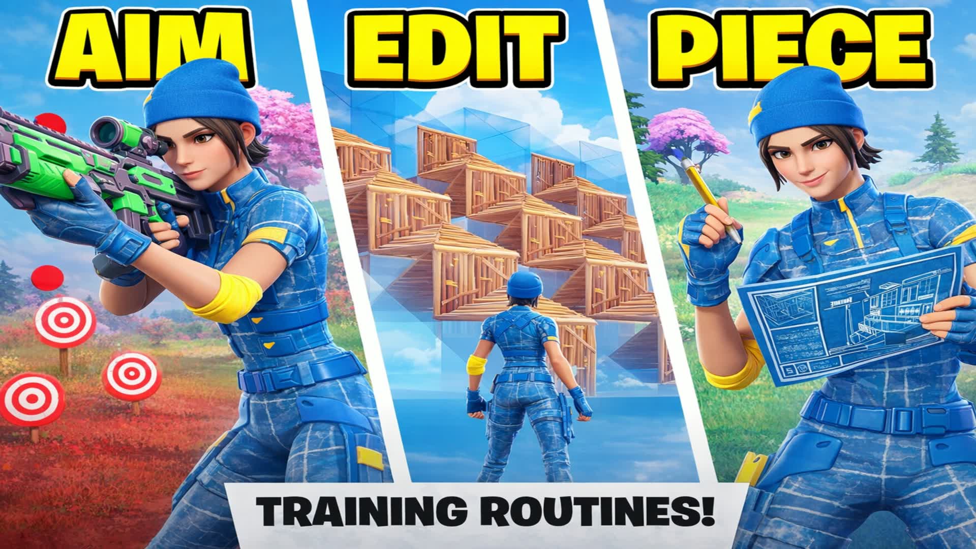 🎯 エイムエディットピース & 1V1 🎯
