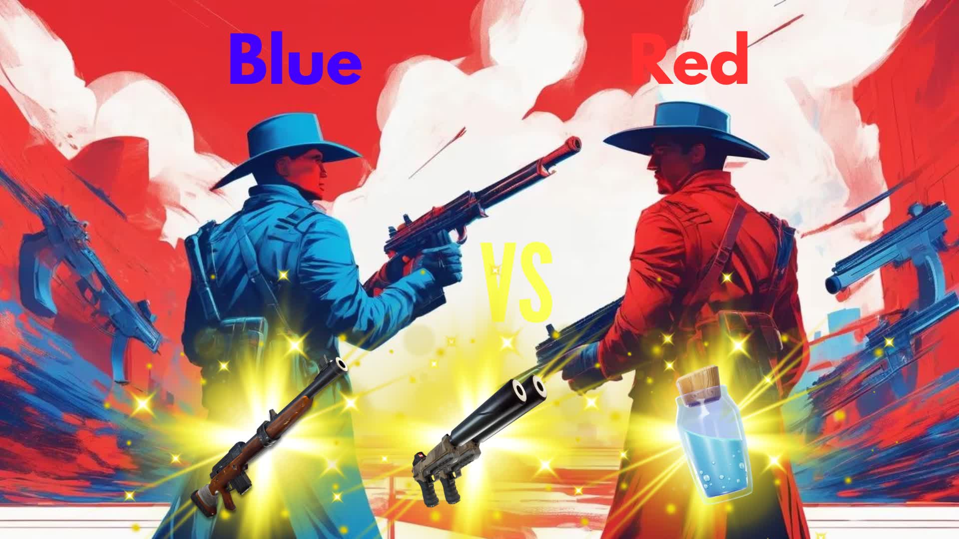 First Person Red VS Blue 🔴🔵 4706-9118-5598 by mahb - Fortnite