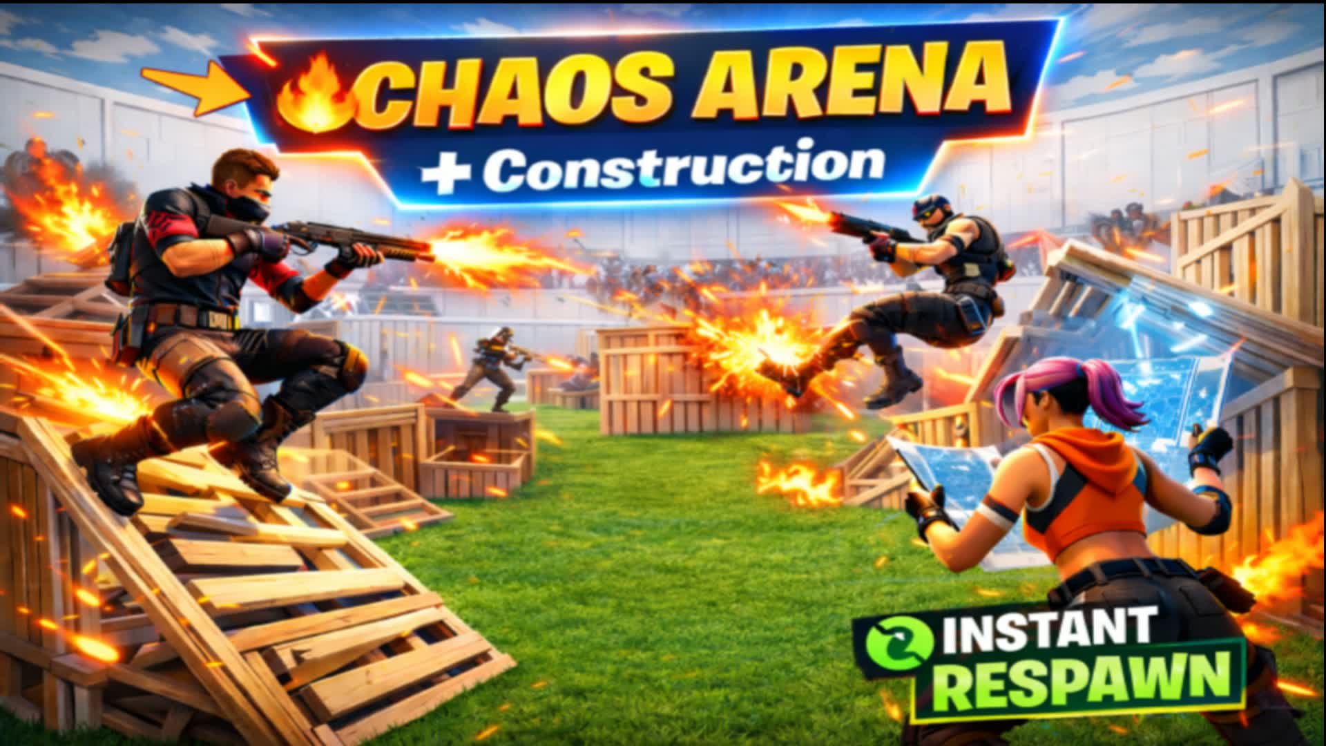 🎯 FFA アリーナガンゲーム + ビルド 🔫