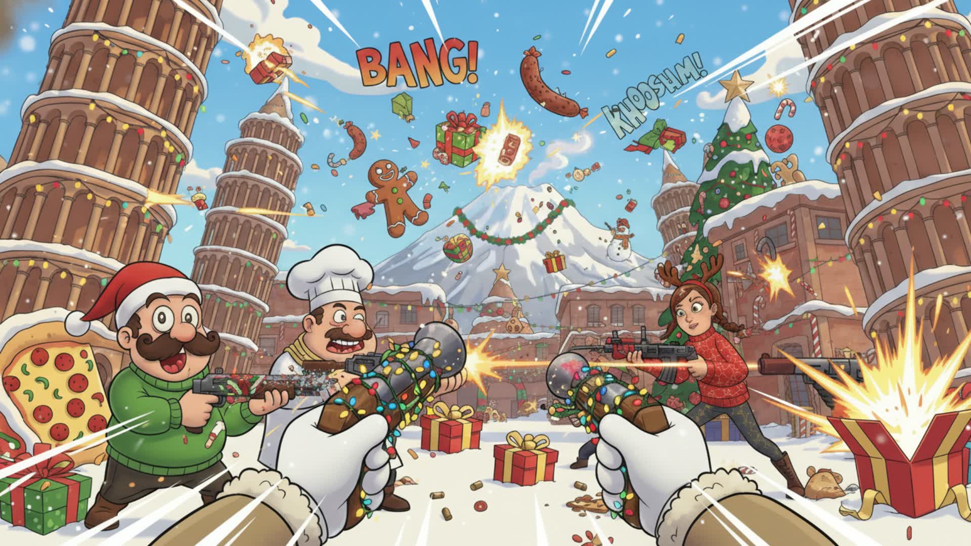 ❄️BRAINROT CHRISTMAS GUN GAME⭐️BOTS🎉