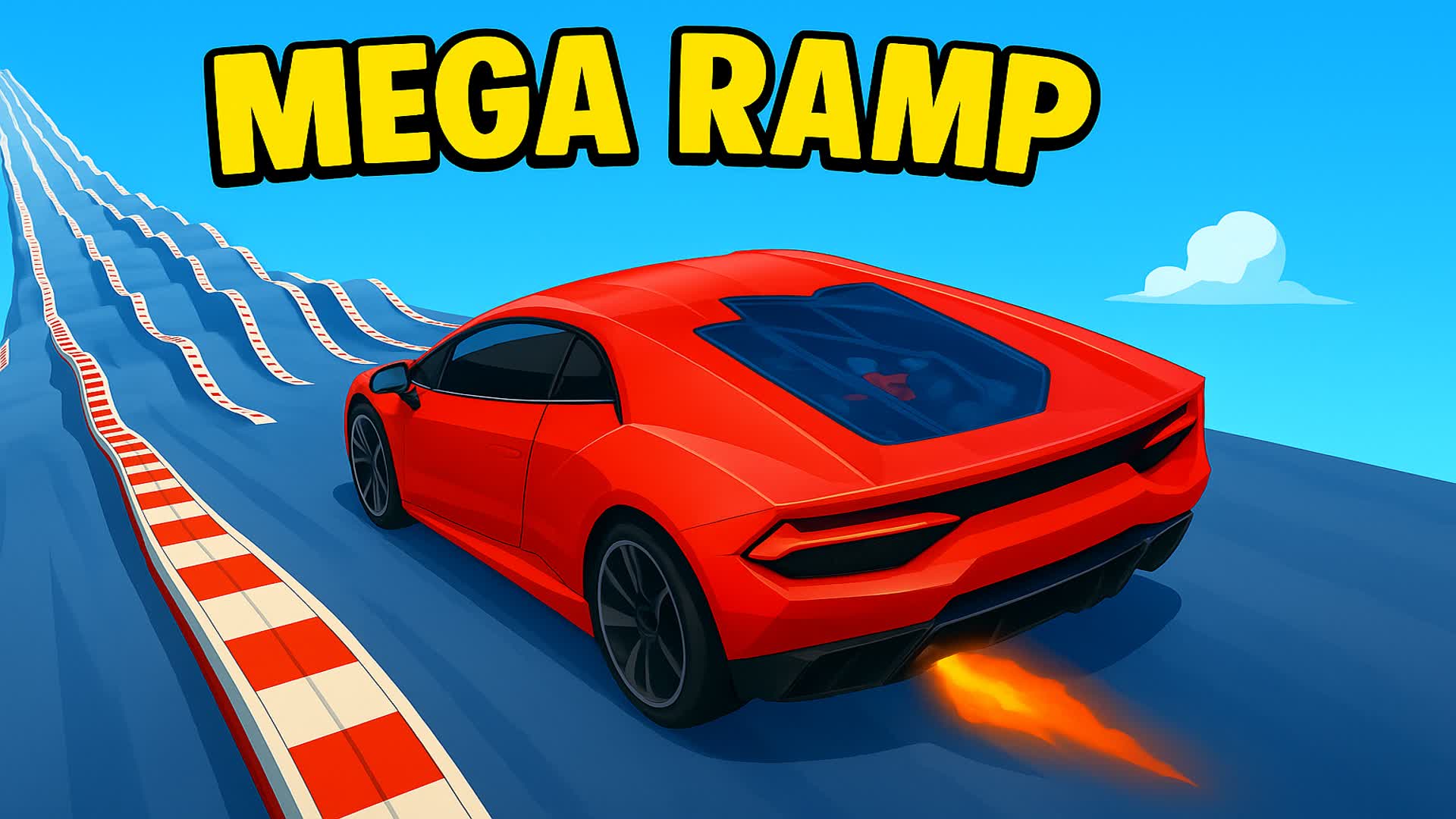 🚗 MEGA DRIVE CAR GAME 🎢 Roller coaster