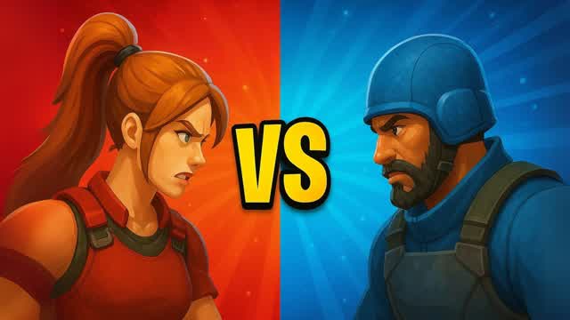 SUPER RED VS BLUE 🔴🔵