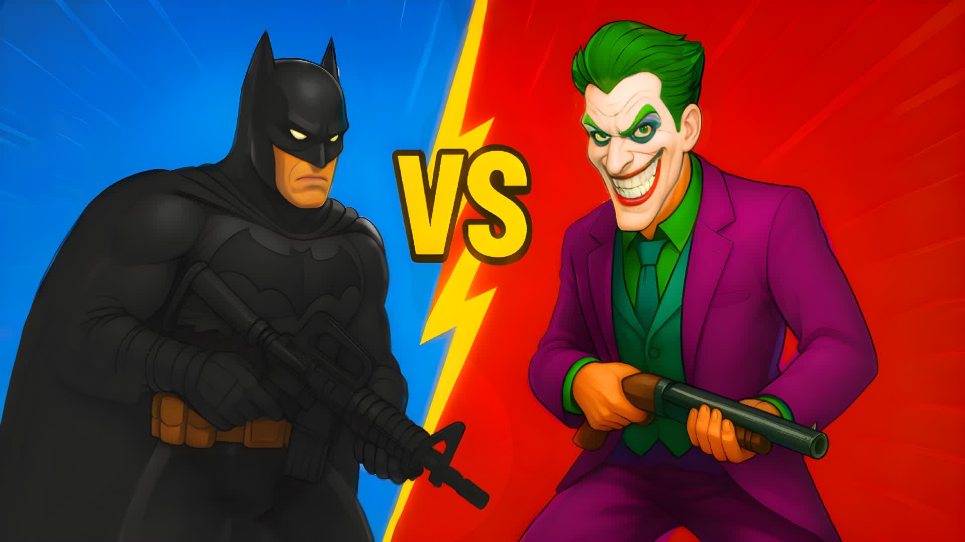BATMAN VS JOKER - RED VS BLUE ⚫🟣